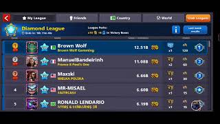 Live 8 Ball Pool Gameplay | Brown Wolf Gaming | Fighting For Getting 1st Place In Diamond League