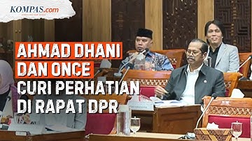 Momen Dhani-Once Duduk Berdampingan di DPR, Nyanyikan Lagu Dewa