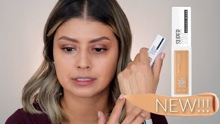 AT THE DRUGSTORE! MAYBELLINE SUPER STAY WEAR LIQUID CONCEALER REVIEW + WEAR TEST -
