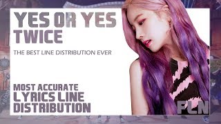 YES OR YES (예 또는 예) - TWICE (트와이스) / OFFICIAL MV | LYRICS LINE DISTRIBUTION [PERFECT ACCURACY] screenshot 1