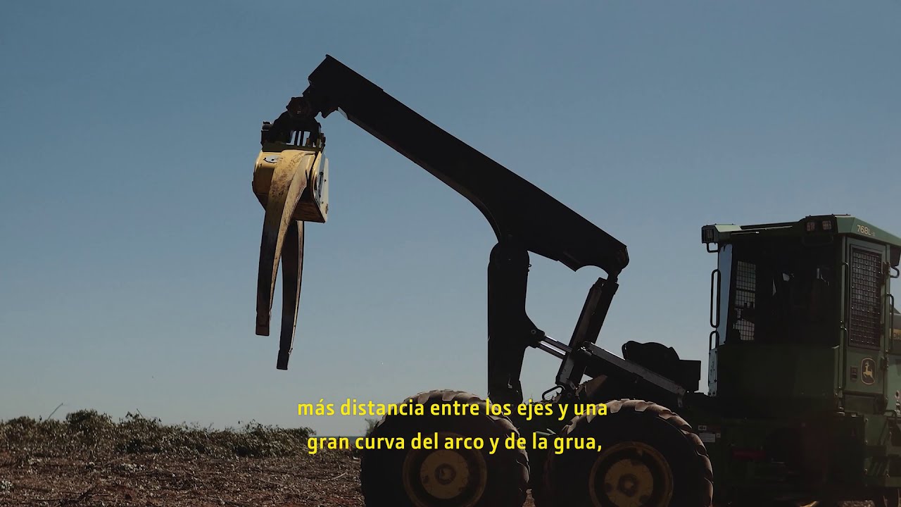El nuevo Skidder John Deere 6x6 modelo 768L-II - YouTube