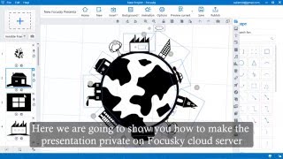 Focusky Tutorial: make the presentation private on cloud server