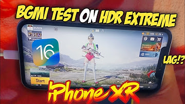 iPhone XR Bgmi Test on HDR EXTREME After iOS 16.1 Beta 4 🔥 Lag!?