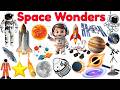 🚀 Space Wonders for Kids | Learn Space Vocabulary, Planets, Stars & Amazing Facts