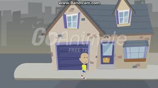 Caillou Sneaks to Leos House and gets grounded