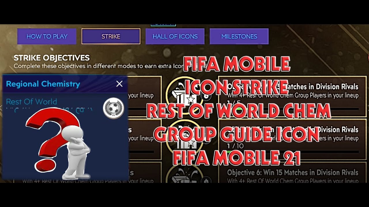 Hướng Dẫn Sự Kiện Icon Strike Rest Of World E Chem Group Icon Fifa Mobile 21 Youtube