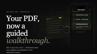 Upload a Protocol. Walk the Site. The Report Fills Itself.