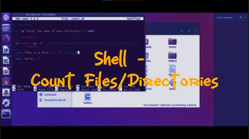 Count Number of Files in a Specific Directory | Shell 03 (NO VOICE-OVER) #ubuntu #shellscripting