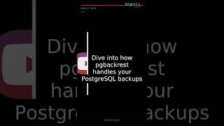 🔥 pgbackrest just open-sourced pgbackrest and devs a #Shorts