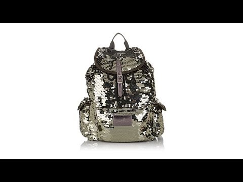 Joan Boyce Sequin Backpack - YouTube