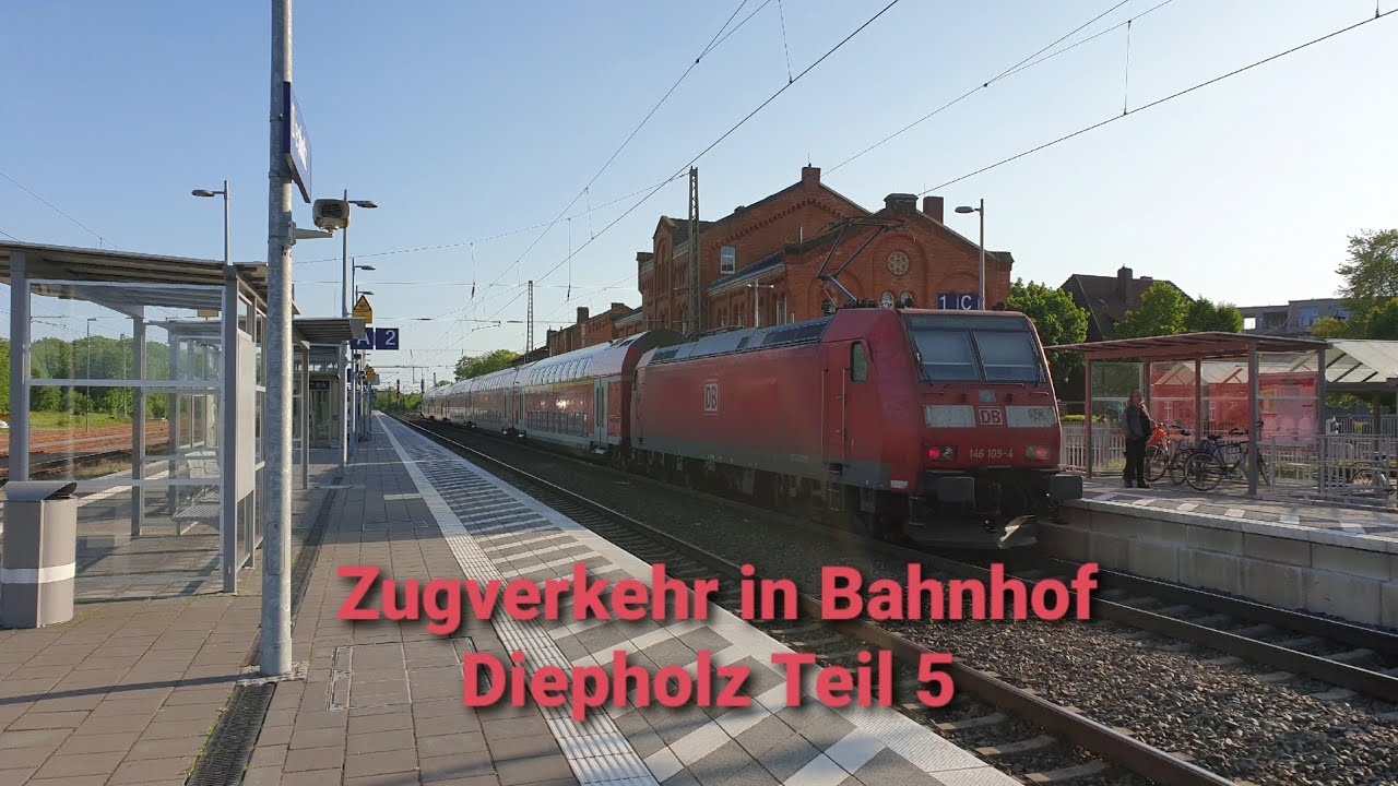 Zugverkehr in Bahnhof Diepholz Teil 5