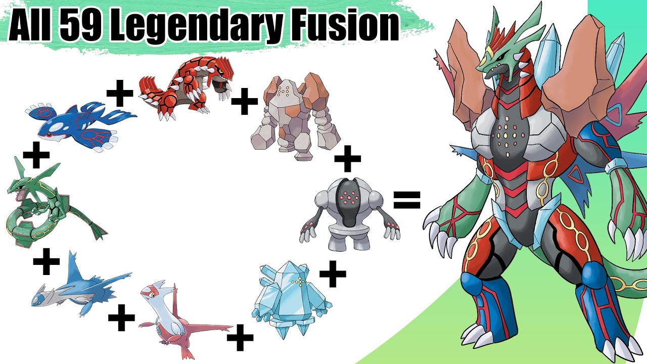 flare skrubbe Arrangement All Legendary Pokémon Fusion by Generation (1 to 8) - YouTube