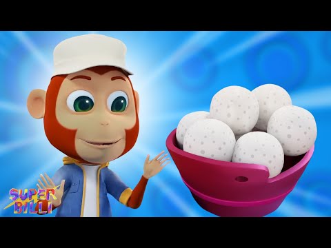 Bandar Mama Daawat Khane Aaye, बंदर मामा, Baby Cartoon and Kids Rhymes