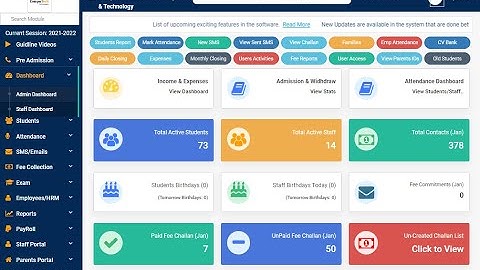 EduPortal School Management Software Latest Demo in English | CompuTech (Pvt) Ltd