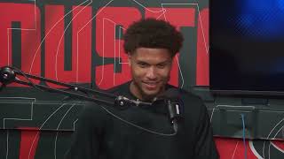 Jalen Pitre is fired up to be back, has been busy in the community