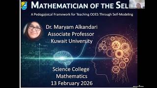 EXPO 2026: "The Mathematician of the Self: A Pedagogical Framework for Teaching ODEs Through..."