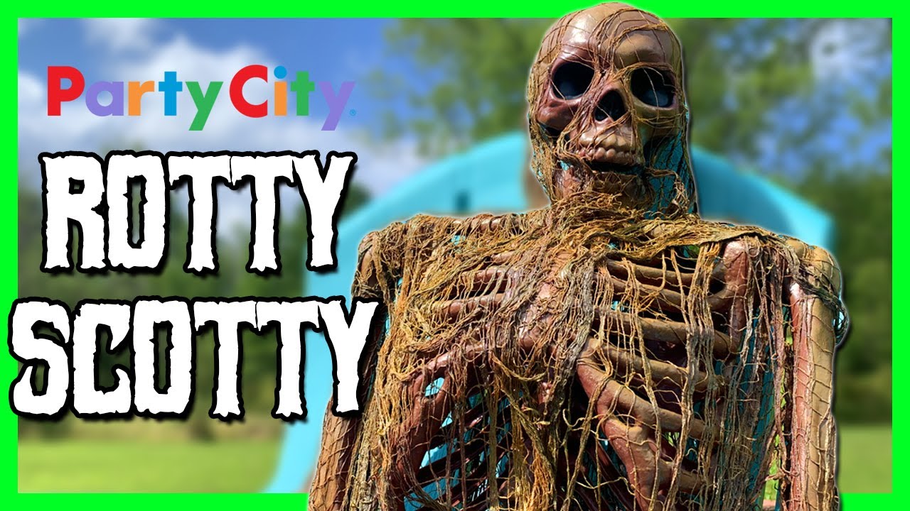 Party City - Rotty Scotty Pose-and-Stay Skeleton Unboxing/Review | NEW for 2024 Party City Skeleton