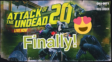 Call of Duty Mobile Attack of the Undead 20 Nuke ( new mode )