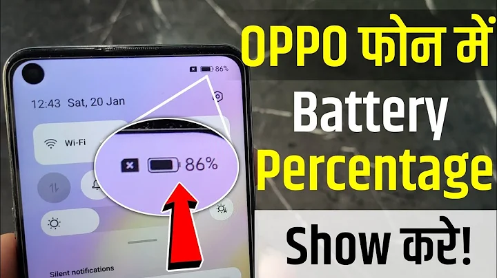 Oppo Mobile Me Battery Percentage Kaise Kare I how to show battery percentage on oppo phone | oppo
