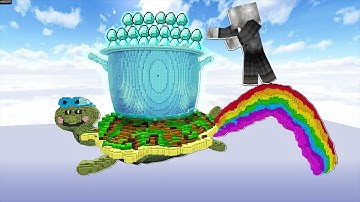 SlenderMan - GIẢI MÃ THÀNH CÔNG BÊN TRONG MAI RÙA KIM CƯƠNG CÓ GÌ TRONG MINECRAFT