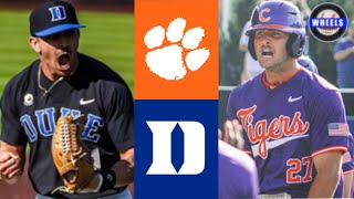 #10 Clemson vs #6 Duke (Game 2, Great Game!) | 2024 College Baseball Highlights