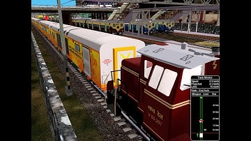 Shunting 22120 Karmali Mumbai CST Tejas Express In CSTM || IR In MSTS Open Rail