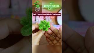 🍀 Handmade Lucky Clover from pipe cleaners #shorts #pipecleanercraft #diy