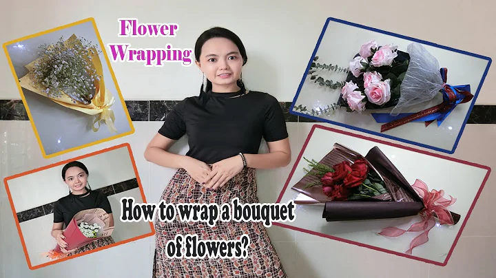 Flower wrapping|How to wrap a bouquet of flowers|z...