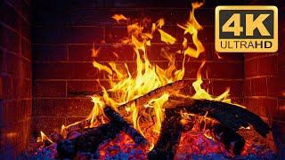 🔥 Fireplace 4K Ultra Hd | Cozy Fireplace With Crackling Fire Sounds 🔥 Fireplace With Burning Logs