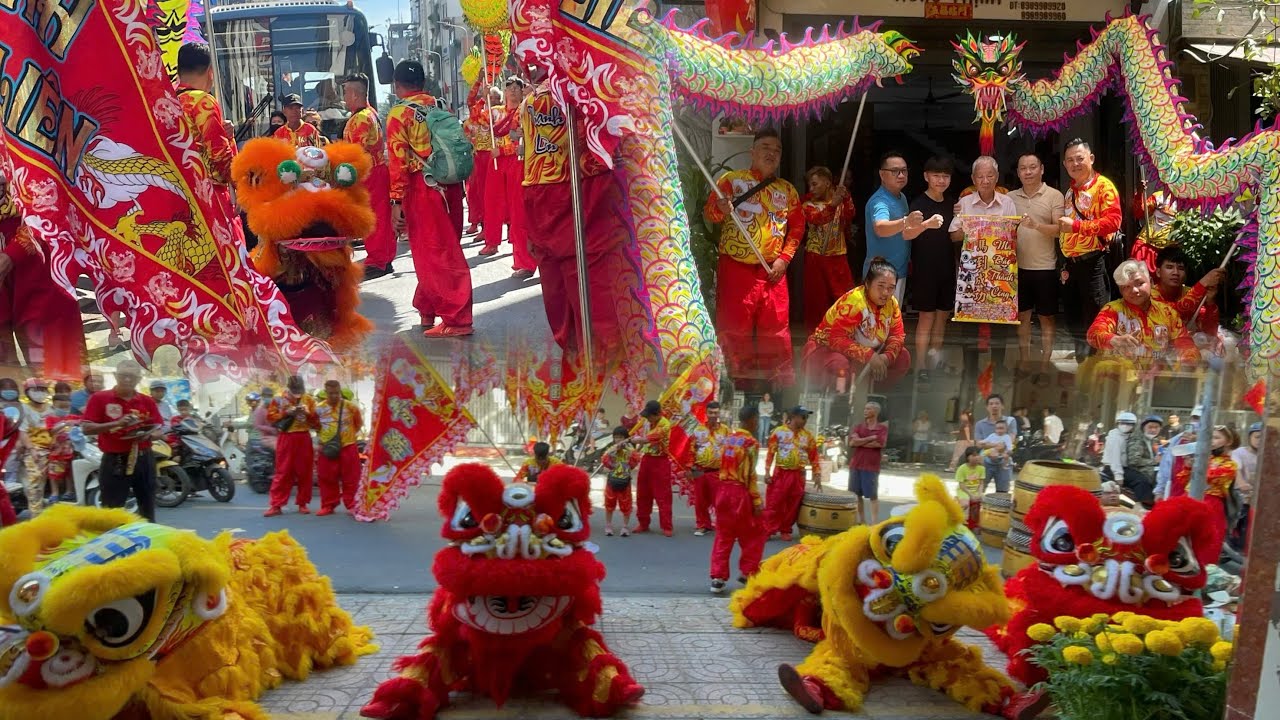 Full 29 Tết - Đoàn Hải Nam Kim Sư Thanh Liên và Bé Tony Khang Ra Lân