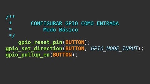 Gpio como input, modo básico no ESP32 - IDF (áudio melhorado)