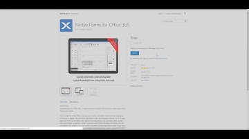 Updating the Nintex Forms for Office365 app
