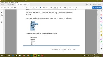 Práctica 7 Microsoft Excel