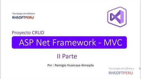 crud con asp net framework y mvc - II | Visual Studio C#