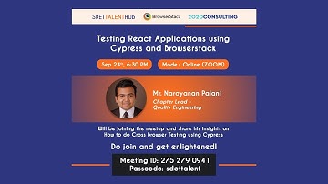 Full Demo of Cypress and Browserstack Integration By Narayanan Palani