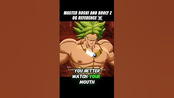 Master Roshi And Broly Z Og Reference 🥶 #crashout #broly #sparkingzero #dragonballz #dbz