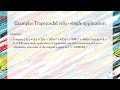 Lecture 5.1.1.1: Single application of Trapezoidal rule for numerical integration - An Example