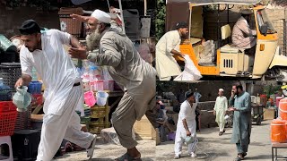 Throwing water on people | the guy tried to grab me😱| rickshaw man lost his slippers | joker pranks