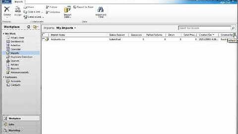 Data Import Using CRM 2011