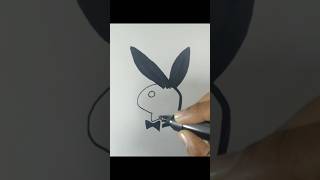 How to draw Playboy bunny #shorts