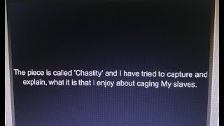 Chastity - A written piece to listen to.