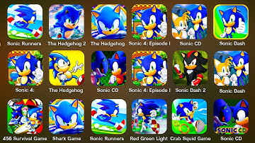Sonic Forces, Sonic CD, Sonic Prime, Sonic Dash, Sonic 2, Sonic 1, Sonic 4 Episode 2, Sonic Boom…