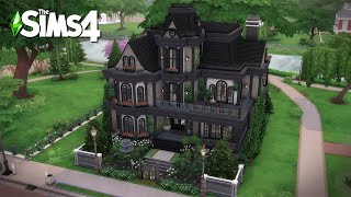 Basegame Goth Mansion | The Sims4 Stop Motion Build | NoCC |【シムズ４建築】