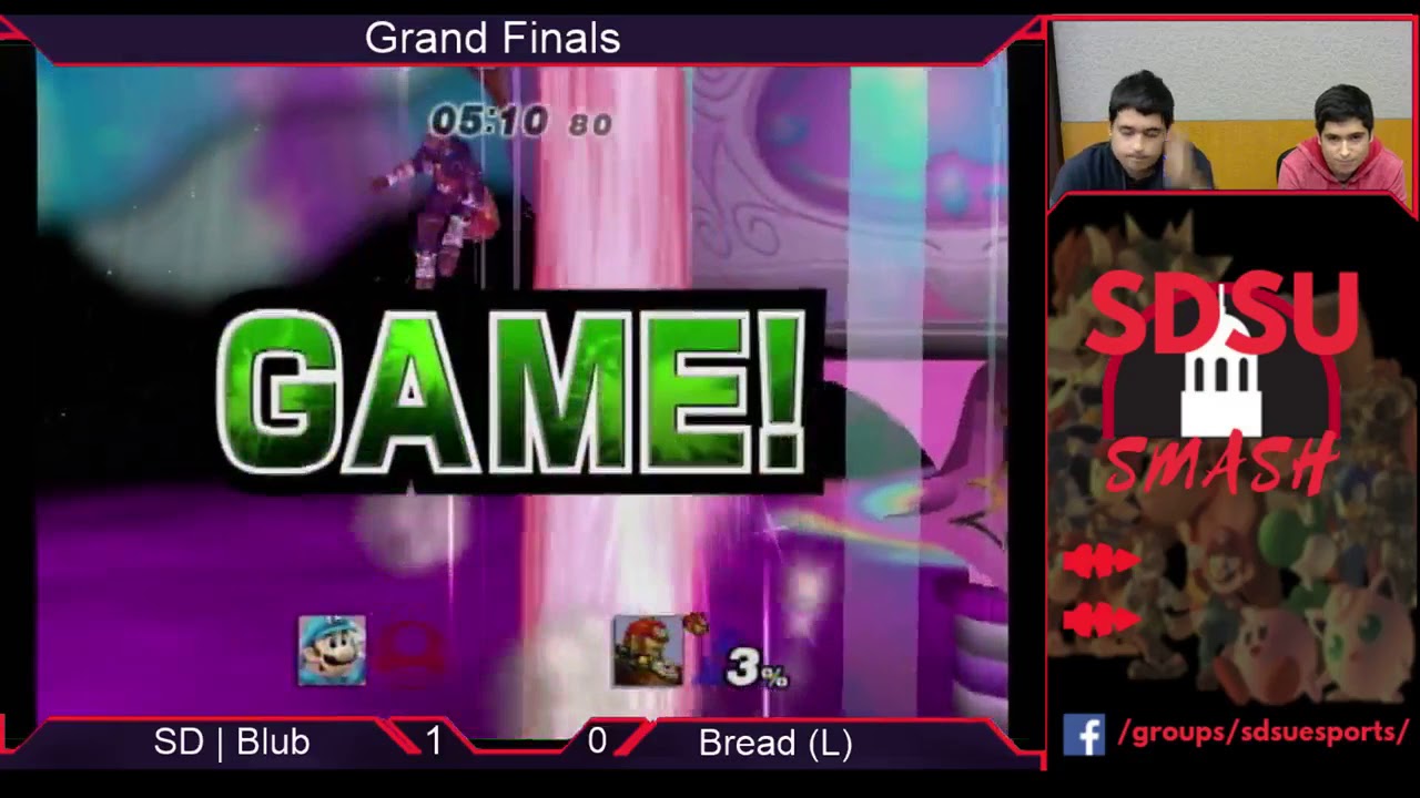 SD | Blub (Luigi) VS Bread (Ganondorf, Marth) | SDSU Project M 10/5 | Grand Finals