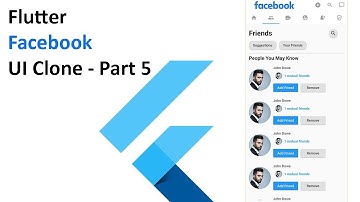 Flutter Facebook UI Clone Tutorial in Hindi | Urdu. Part - 5