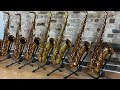 Joel frahm melts faces in new york city sax shop play test of the artist edition tenors