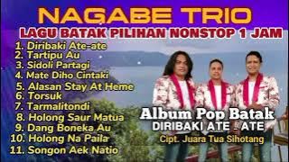 LAGU POP BATAK PILIHAN NONSTOP 1 JAM FULL ALBUM TERPOPULER NAGABE TRIO DIRIBAKI ATE ATE