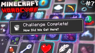 COMPLETING The HARDEST Advancement in Hardcore Minecraft!