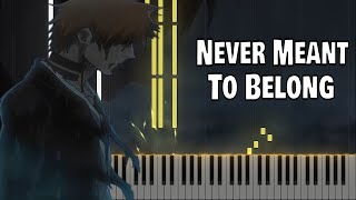 Never Meant To Belong - Bleach (Intermediate Tutorial)