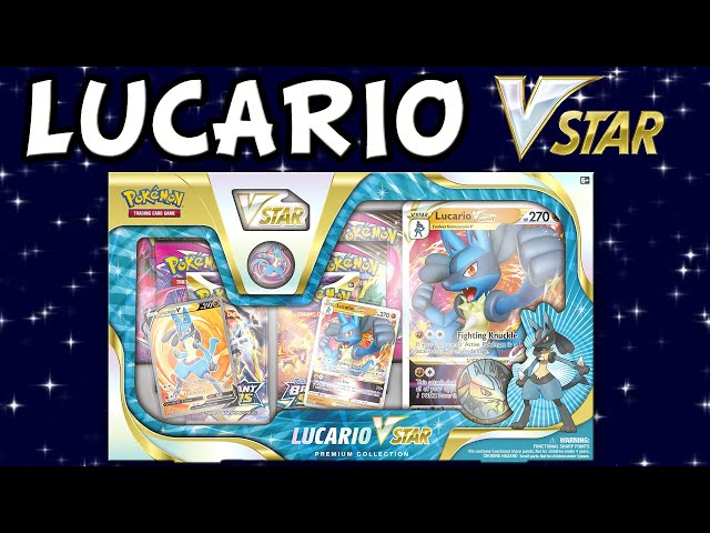 pokemon lucario vstar premium collection box 6 booster packs TCG Heavy Hitters V & Tyranitar V w/ Sleeves Crown Zenith expansion Pokmon Lucario Vstar Premium Collection